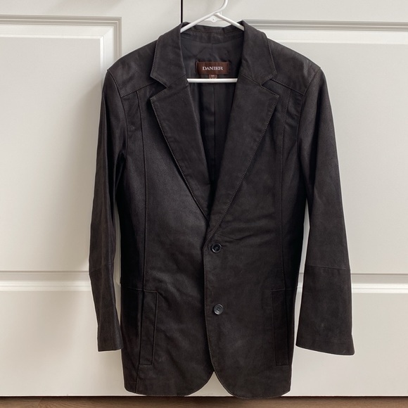 ❌SOLD❌Men’s Danier Leather Blazer Jacket - Picture 2 of 8
